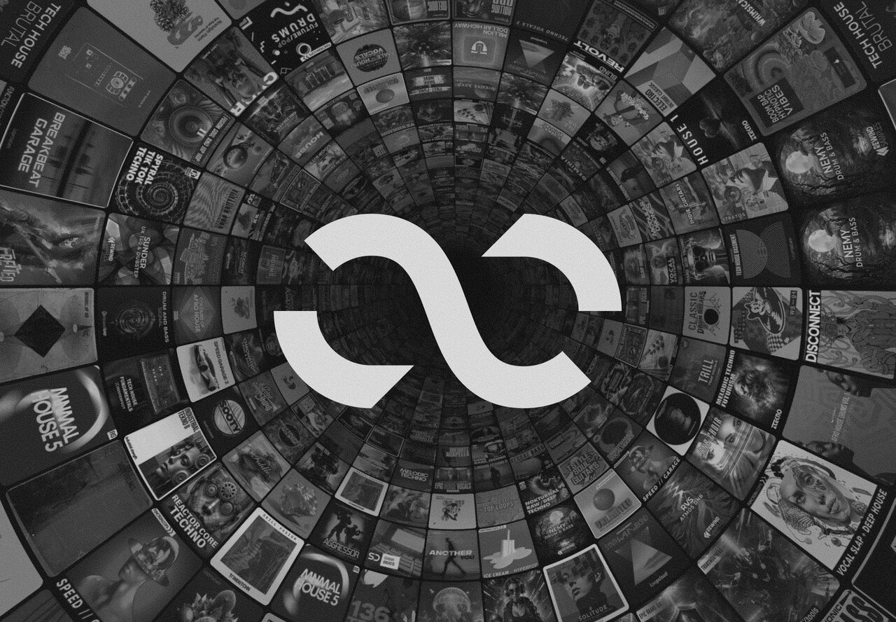 Tunnel of Loopcloud sample pack covers around the Loopcloud logo