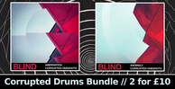 Blind audio corrupted drums bundle banner